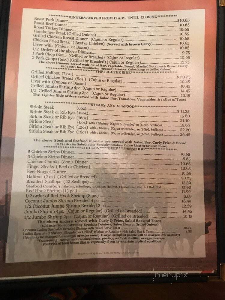Dude Ranch Cafe - Malad City, ID menu_pic
