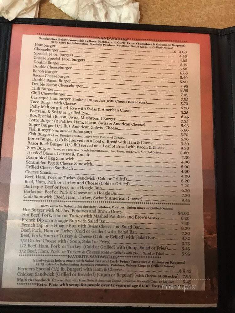Dude Ranch Cafe - Malad City, ID menu_pic