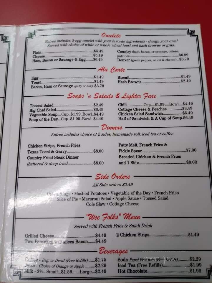 Leon's Diner - Danville, IL menu_pic