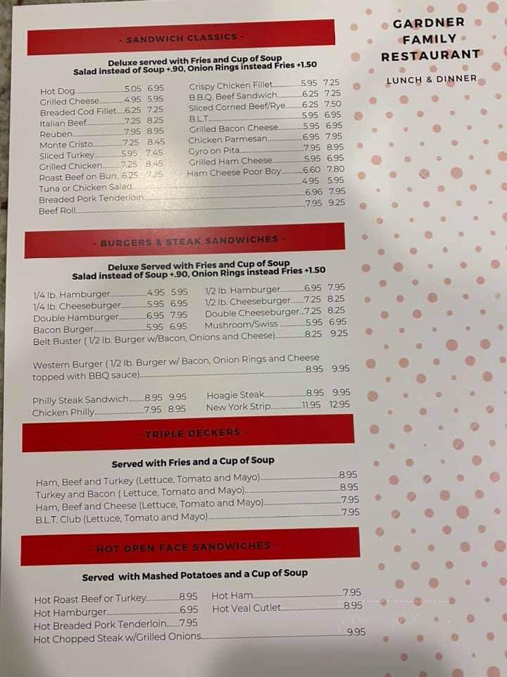 Gardner Restaurant - Gardner, IL menu_pic