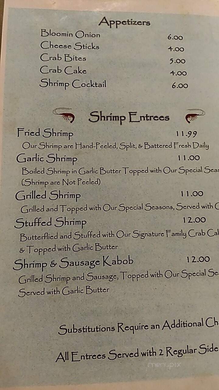 Sapp Joedy Seafood - Alma, GA menu_pic