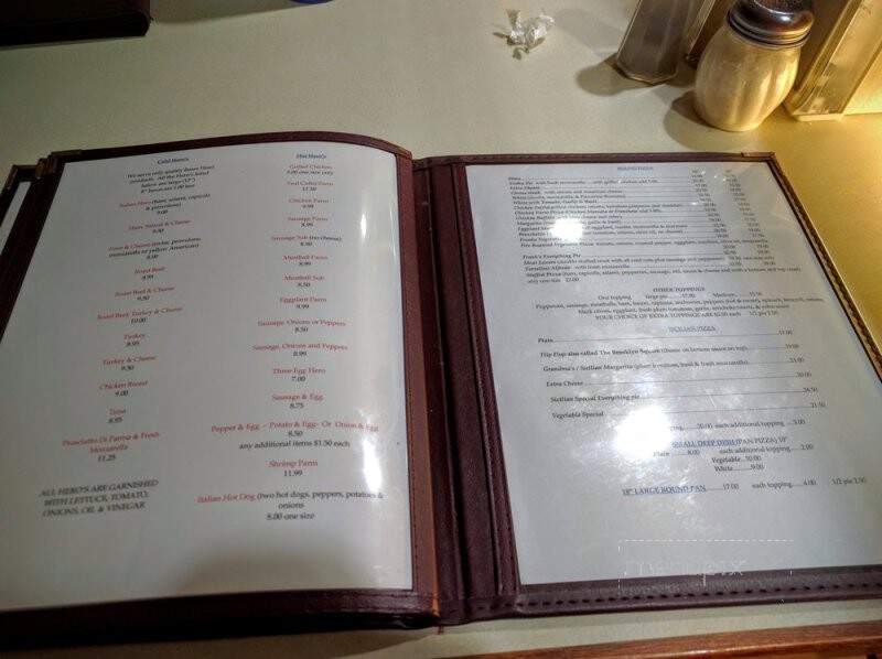 Frank's Pizza Restaurant - Lakewood, NJ menu_pic