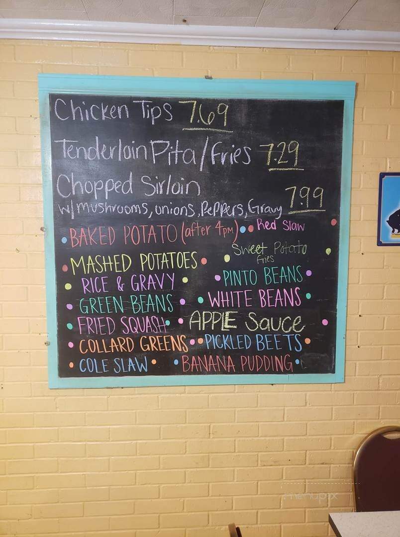 Bob's Restaurant - Midland, NC menu_pic