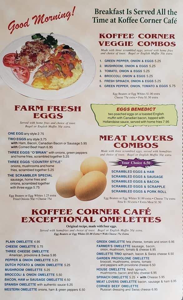 Coffee Corner - Lansdale, PA menu_pic