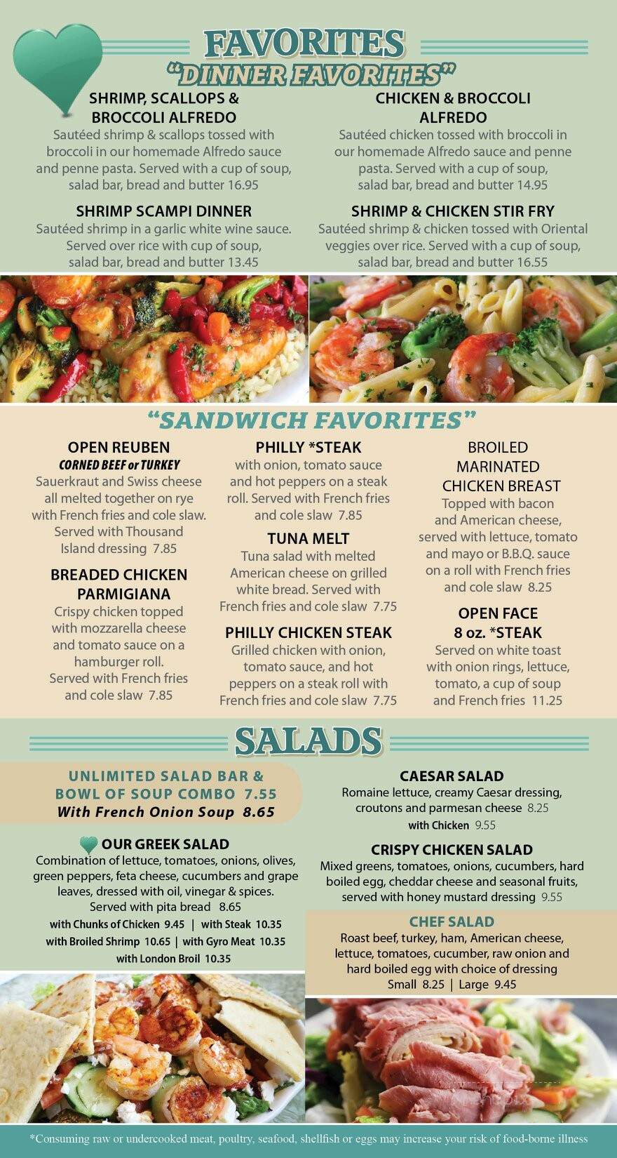 Williams Restaurant - Easton, PA menu_pic