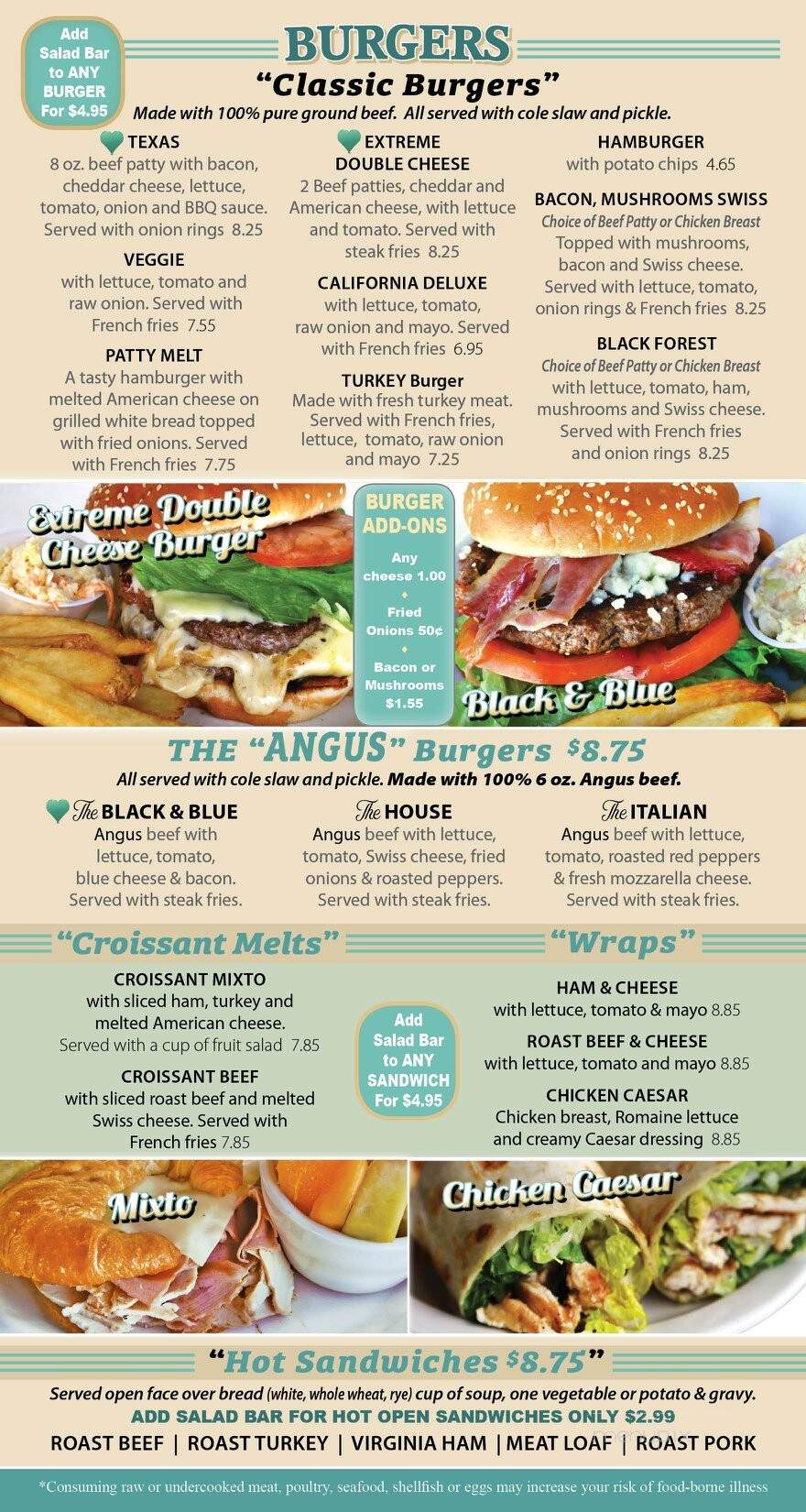 Williams Restaurant - Easton, PA menu_pic