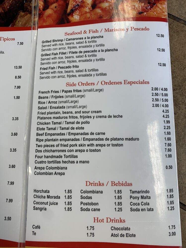 Koko Rico - Manassas, VA menu_pic