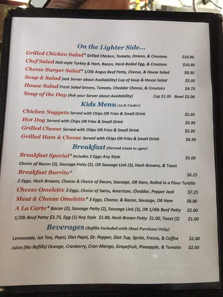 Roadhouse 95 Grill - Fort Mohave, AZ menu_pic
