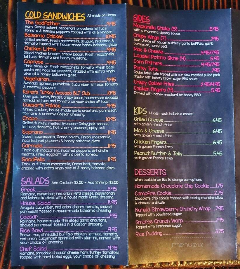 Karen's Cafe - Greenwood Lake, NY menu_pic
