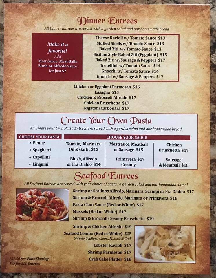 Carletto Pizza and Pasta - Sudlersville, MD