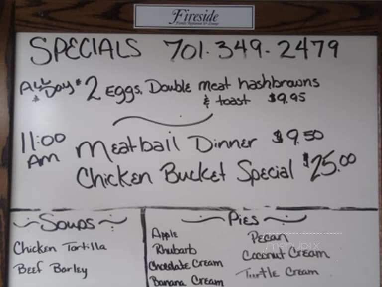 Fireside Steakhouse & Lounge - Ellendale, ND menu_pic