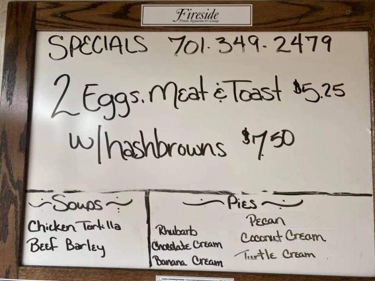 Fireside Steakhouse & Lounge - Ellendale, ND menu_pic