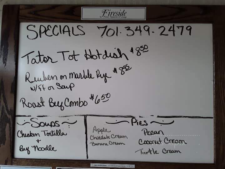 Fireside Steakhouse & Lounge - Ellendale, ND menu_pic