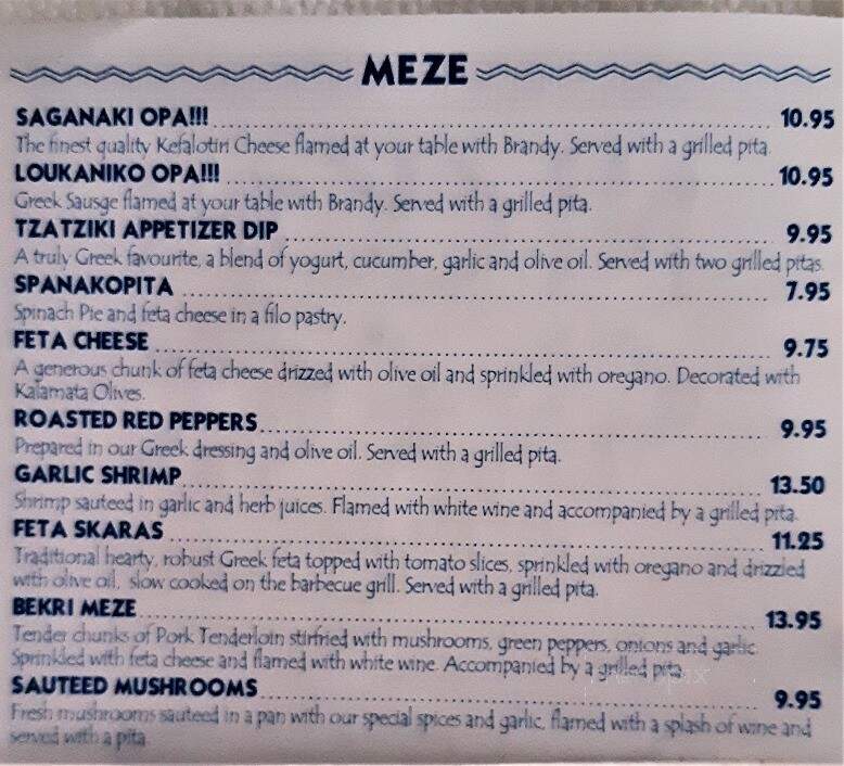 Nick The Greek Restaurant - Windsor, ON menu_pic
