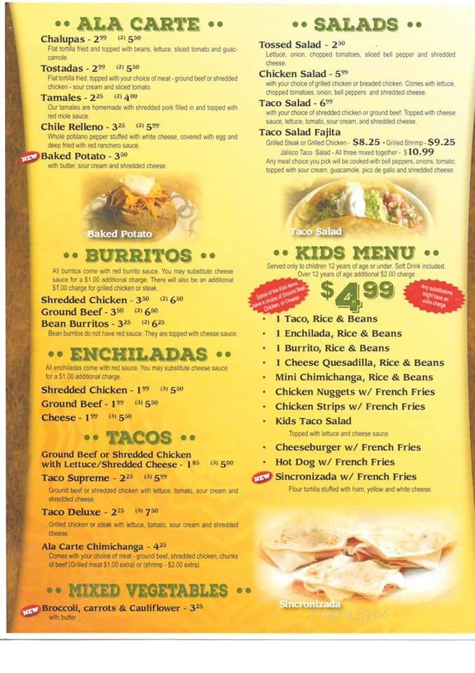La Fiesta Mexican Grill - Central City, KY menu_pic