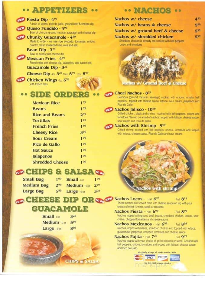 La Fiesta Mexican Grill - Central City, KY menu_pic