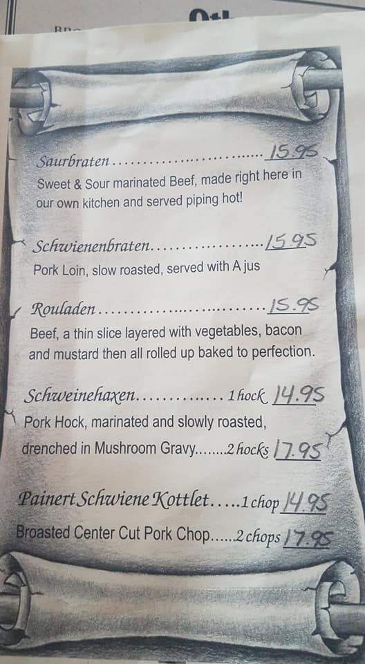 Club 22 - Shawano, WI menu_pic