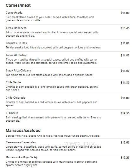 Rancho Viejo - Russellville, AL menu_pic
