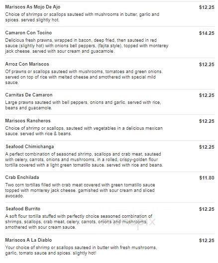 Rancho Viejo - Russellville, AL menu_pic