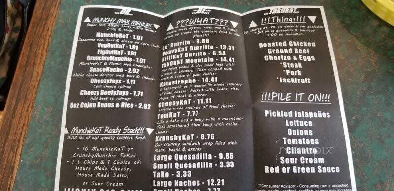 Takokat - Paw Paw, MI menu_pic
