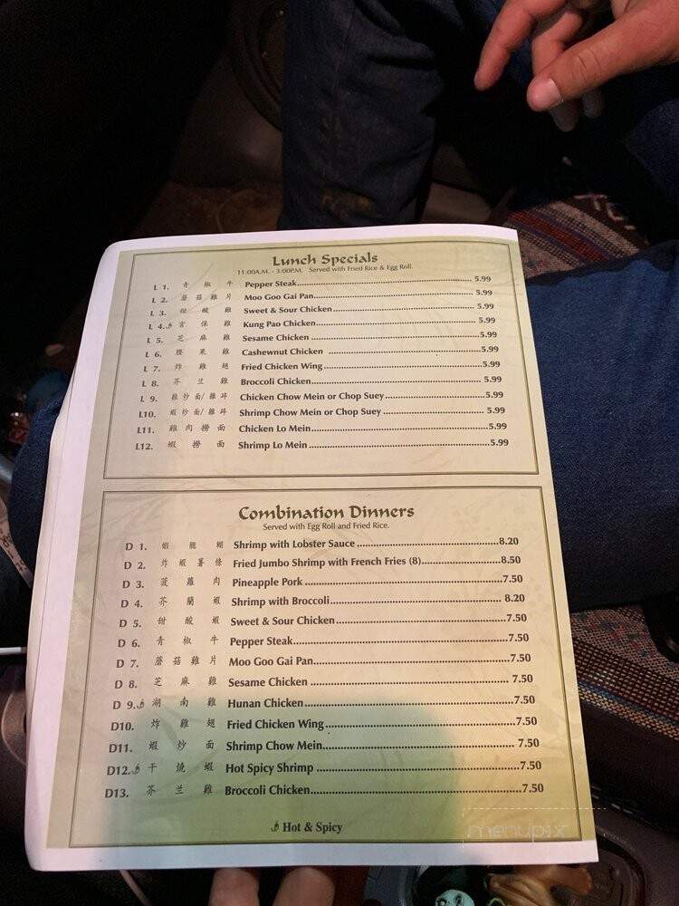New China - Iva, SC menu_pic
