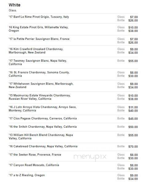 Root - Georgetown, SC menu_pic