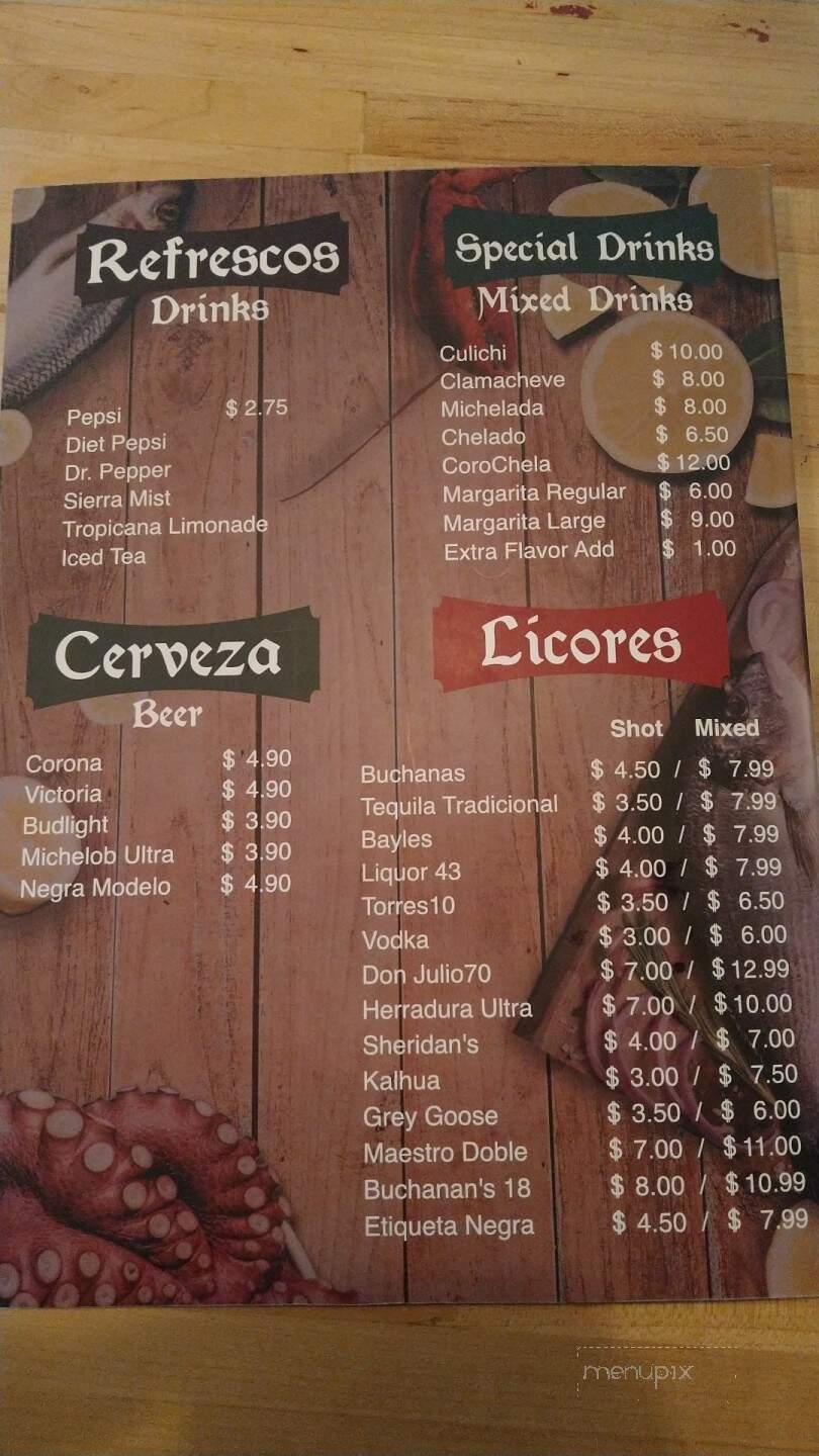El Limon de Culiacan - San Antonio, TX menu_pic