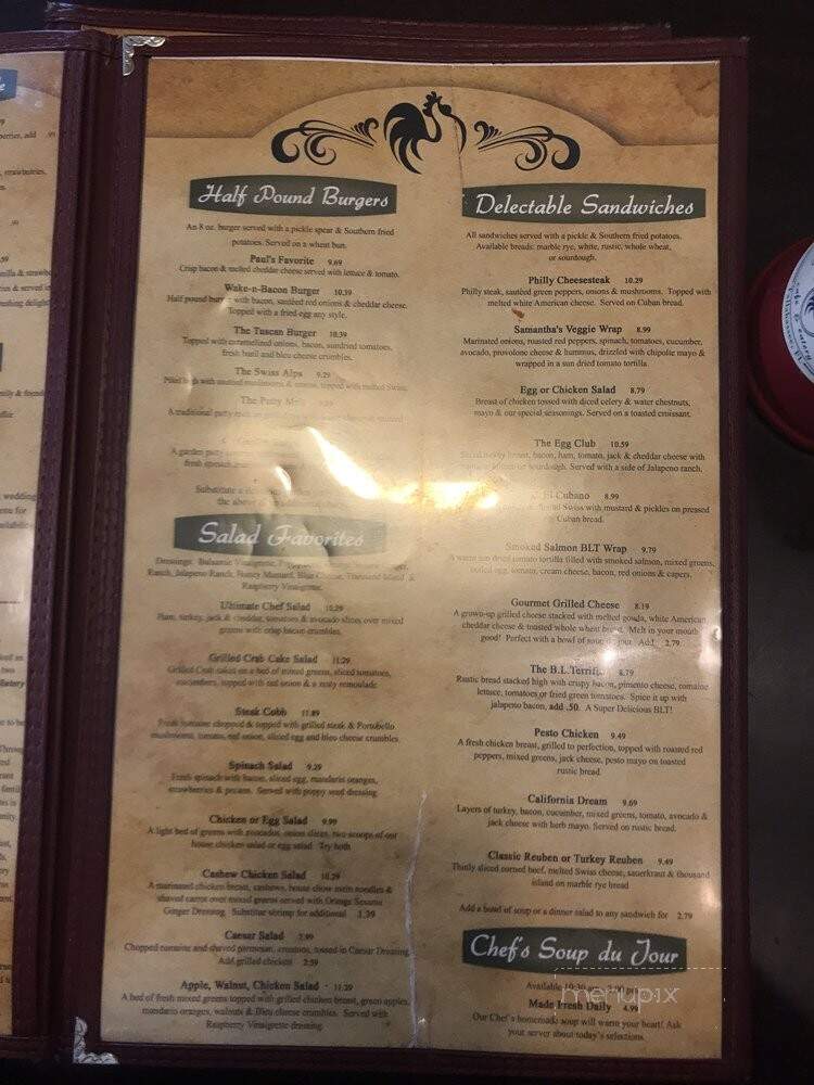 The Egg Cafe Eatery - Tallahassee, FL menu_pic