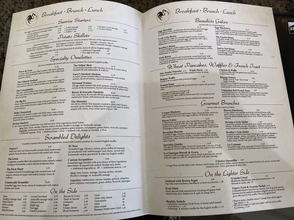 The Egg Cafe Eatery - Tallahassee, FL menu_pic