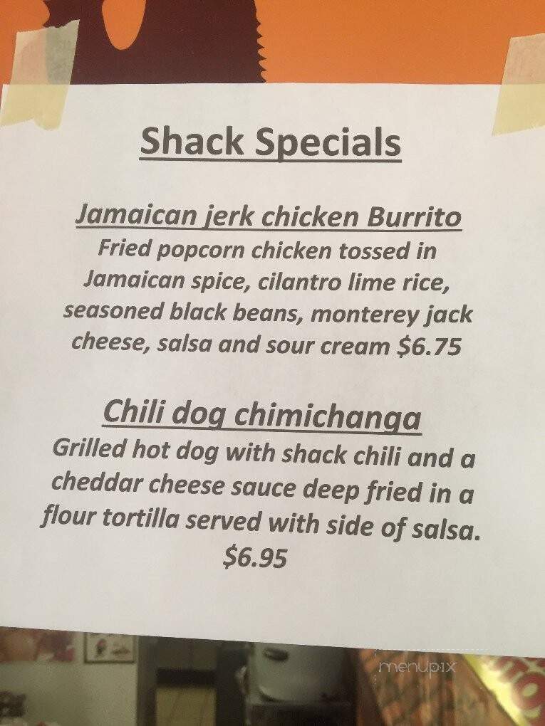 Burrito Shack - Arvada, CO menu_pic