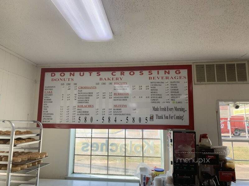Donut Crossing - Broken Bow, OK menu_pic