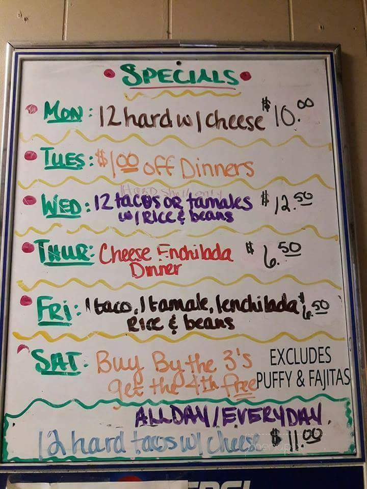 Los Panchos - Flint, MI menu_pic