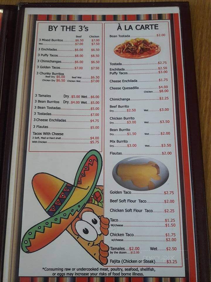 Los Panchos - Flint, MI menu_pic