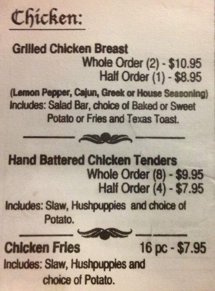 Country Squire Restaurant - Iuka, MS menu_pic