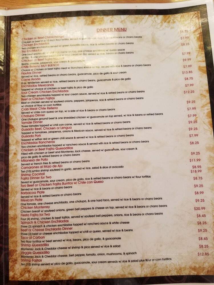 La Joya Mexican Cocina - Wylie, TX menu_pic