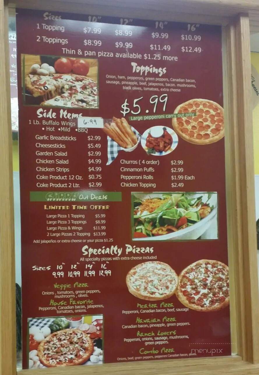 Pot Belly's Pizza - El Paso, TX menu_pic