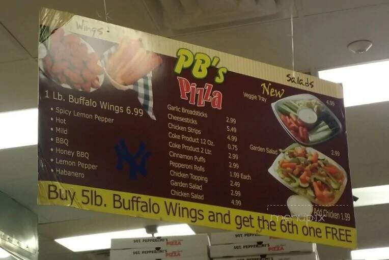 Pot Belly's Pizza - El Paso, TX menu_pic