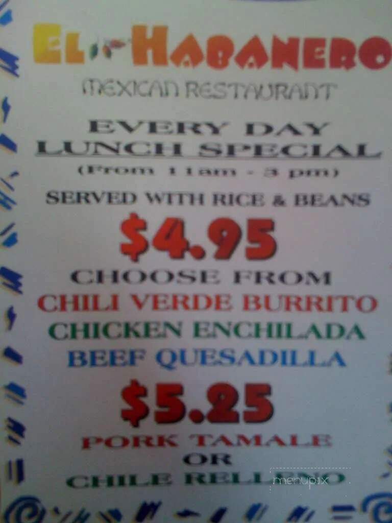 El Habanero - Magna, UT menu_pic