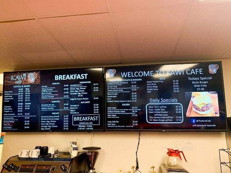 Kawi Cafe - Tahlequah, OK menu_pic