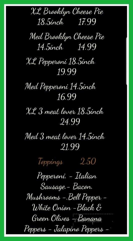Laster Sundries on Main - Springville, AL menu_pic