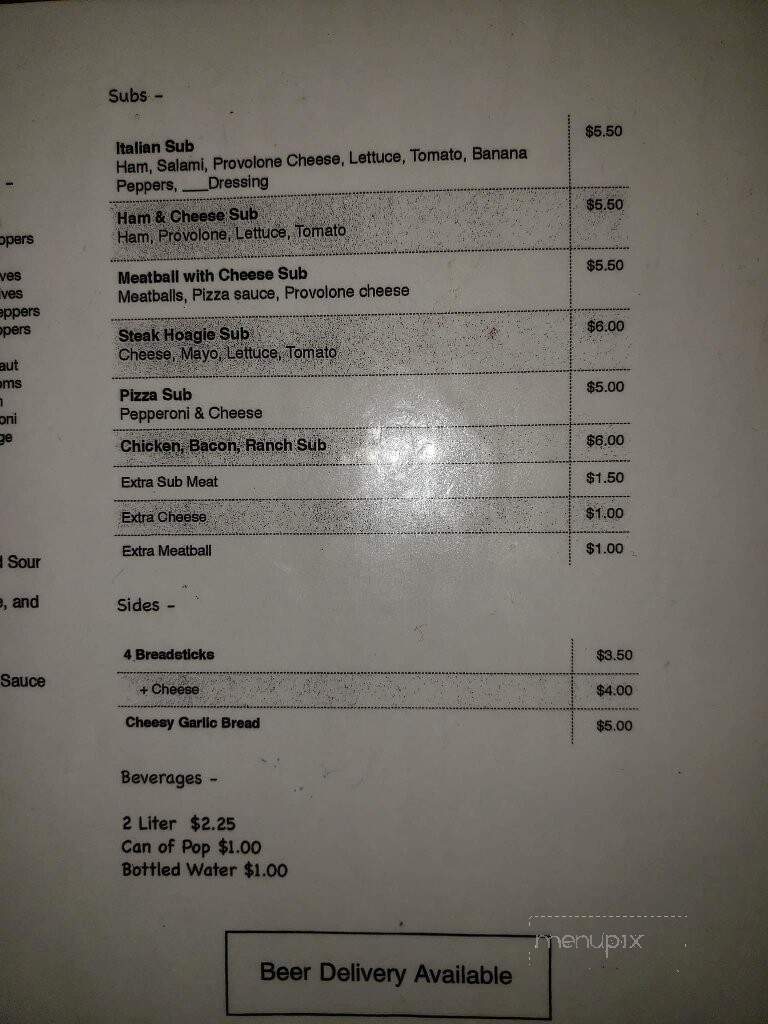 Village Pizza - Jeffersonville, OH menu_pic