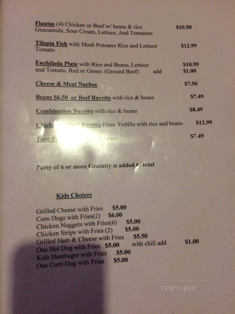 Cactus Cafe - Carlsbad, NM menu_pic