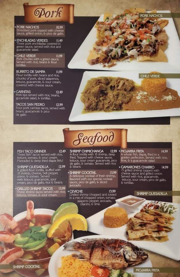 El Charro - Nixa, MO menu_pic