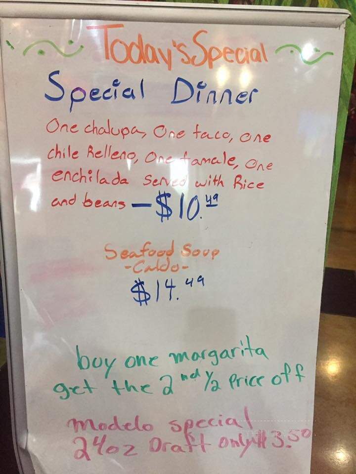 El Charro - Nixa, MO menu_pic