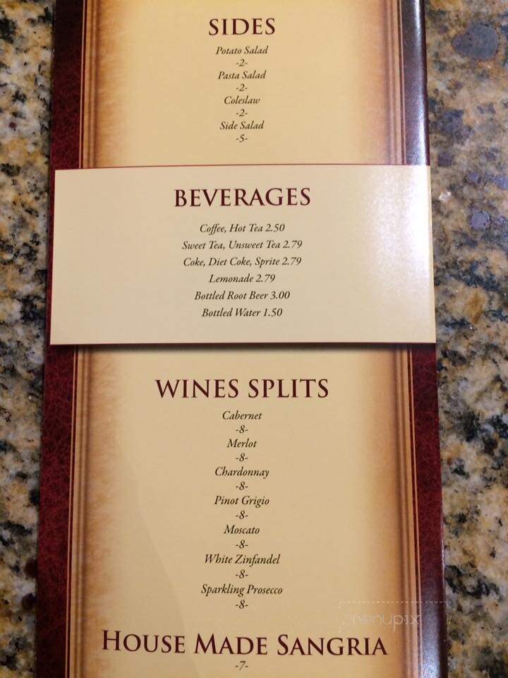 Rendezvous - St Augustine, FL menu_pic