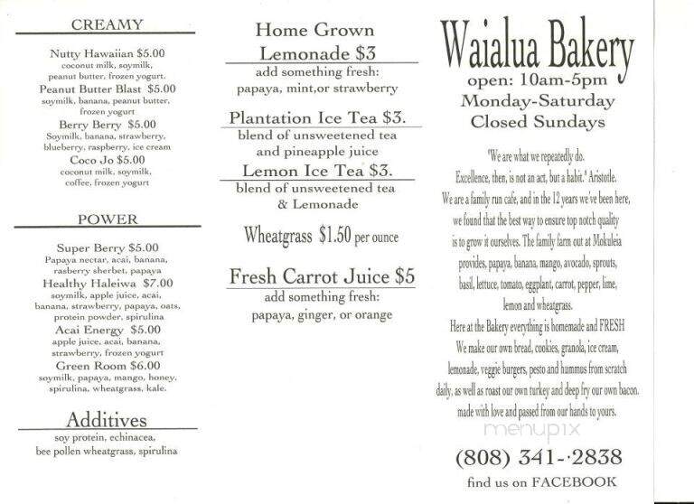 Waialua Bakery - Haleiwa, HI