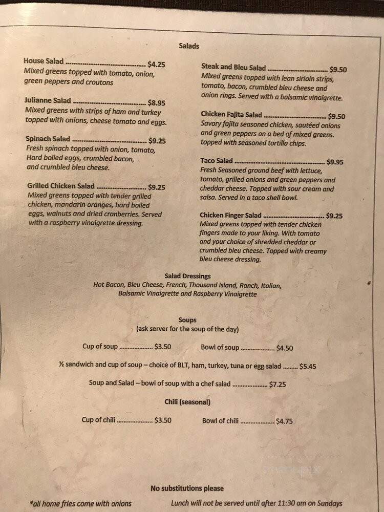 The Club House Bro's Family Restaurant - North Tonawanda, NY menu_pic