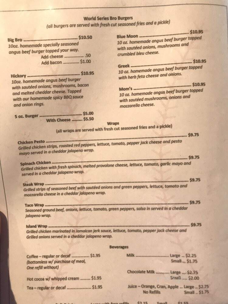 The Club House Bro's Family Restaurant - North Tonawanda, NY menu_pic