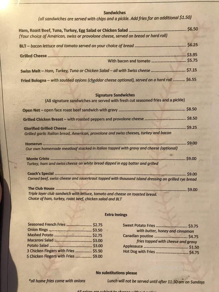 The Club House Bro's Family Restaurant - North Tonawanda, NY menu_pic