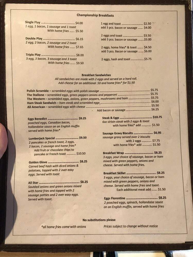 The Club House Bro's Family Restaurant - North Tonawanda, NY menu_pic